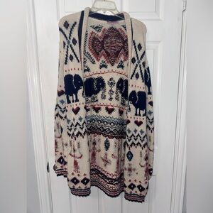 Calypso St. Barth 100% Alpaca Knit Cardigan
